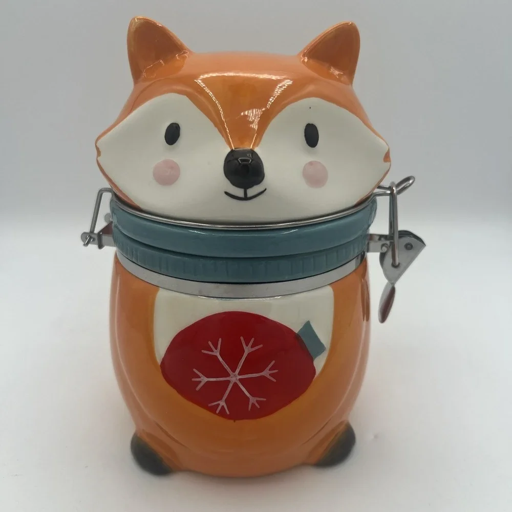 CANISTER JAR - Fox Canister Cookie Jar By Conagra Treat Jar, Kitchen Canister